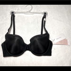 Calvin Klein (NEW), black, lightly lined, Demi bra